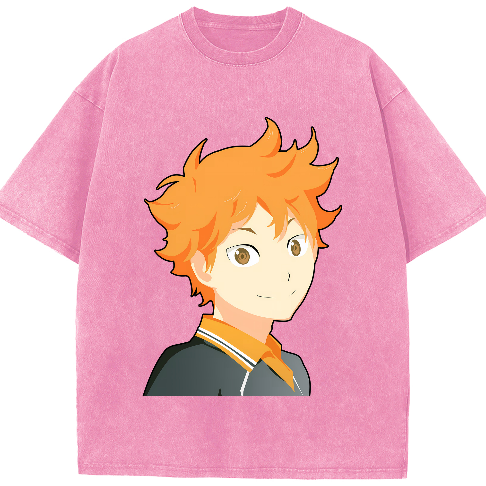 （画像用） ハイキュー!! Haikyu!! 綿100% ヴィンテージ風 半袖Tシャツ（フロントプリント）